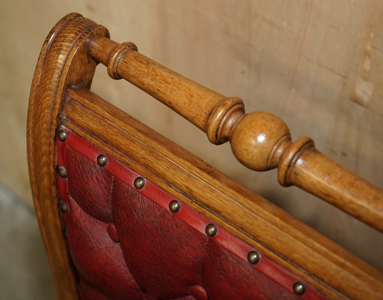 Five Antique Holland & Son's Attributed Dining Chairs With English Oak Frames 5 photo buy
