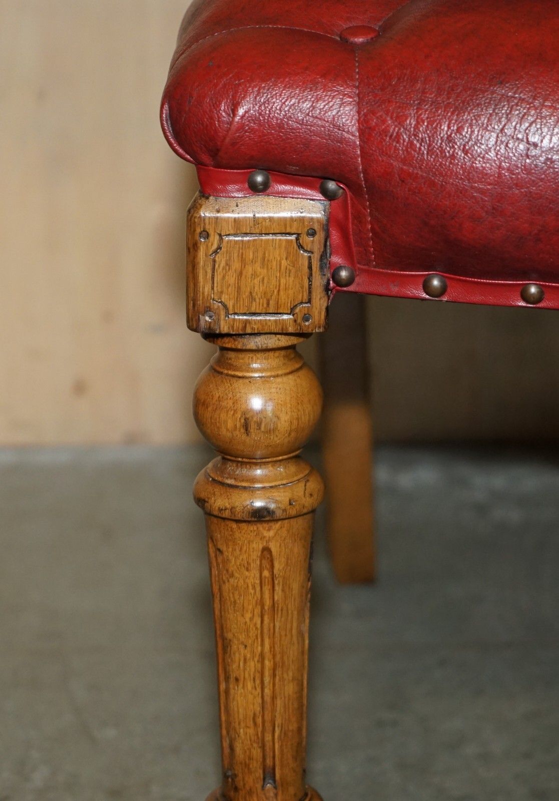 1950.0 Five Antique Holland & Son's Attributed Dining Chairs With English Oak Frames 5 photo