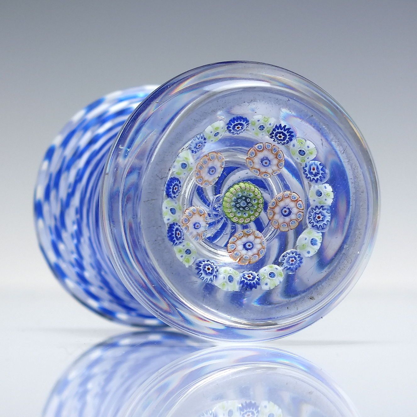 Rare 19th Century French Baccarat Paperweight With Vase Attachment C1850 photo furniture