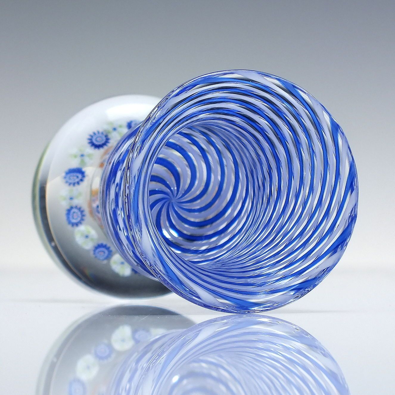 Rare 19th Century French Baccarat Paperweight With Vase Attachment C1850 photo for sale