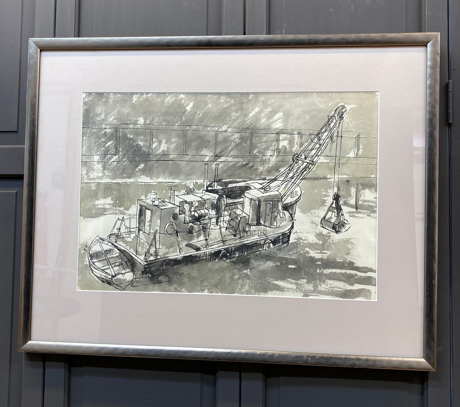 Michael Fussell Pen And Ink Wash 1969