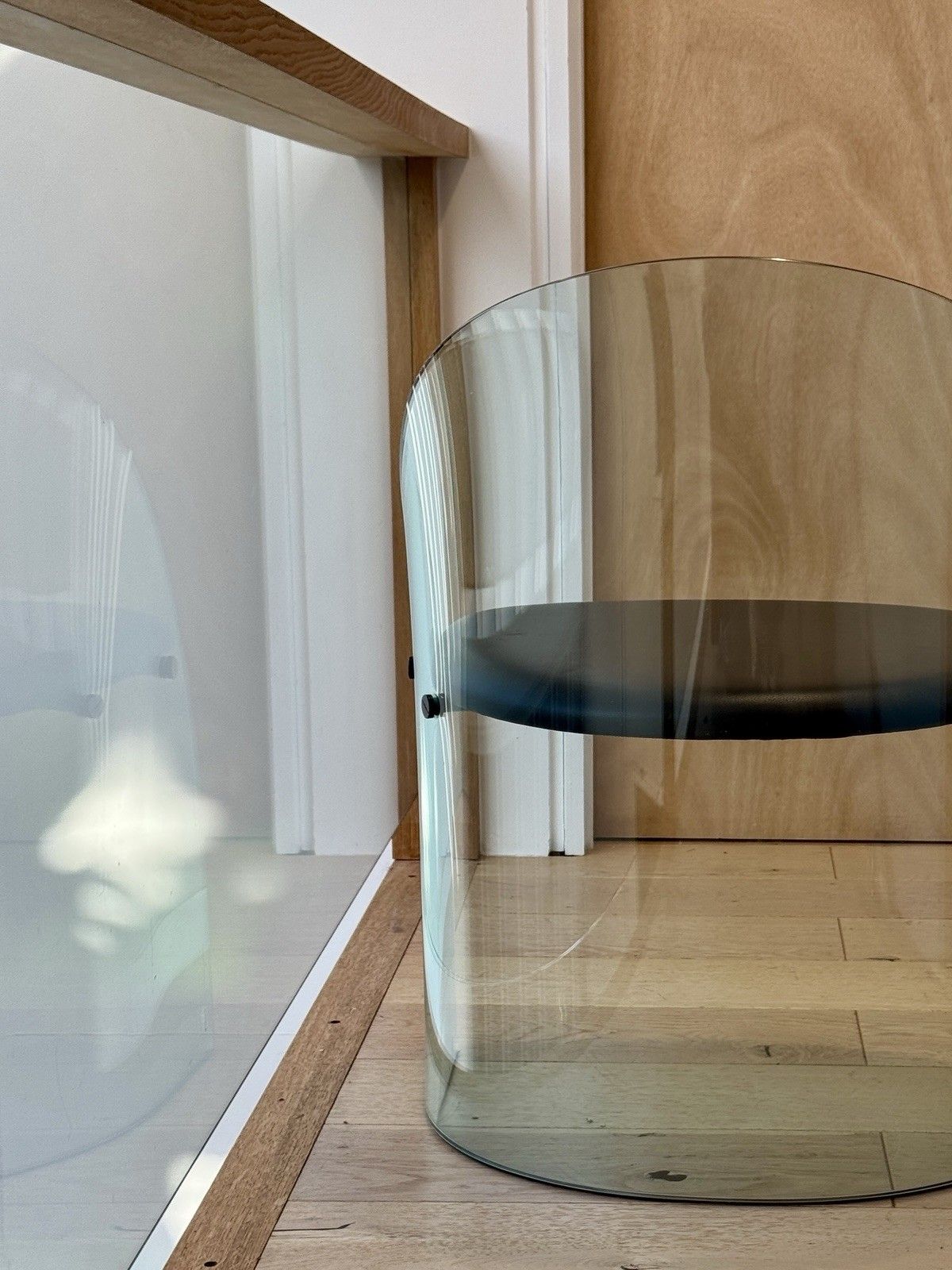500.0 1980s Glass Framed Chair By Fiam Of Italy In The Style Of Louis Dierra photo