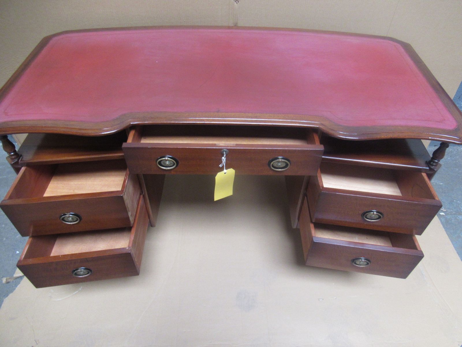 photo for sale Mahogany Knee Hole Desk, 1950s