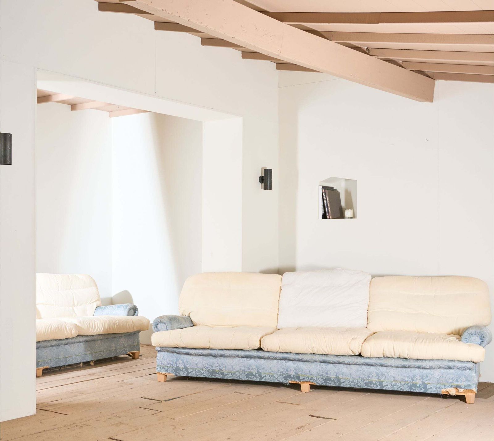 Pair Of 20th Century 2.8m Country House Sofas Retailed By Harrods