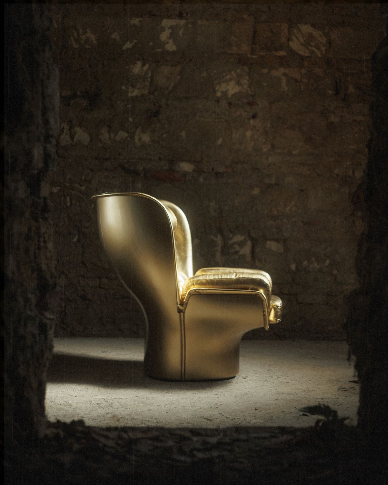 Golden Limited Edition Elda Chair By Joe Colombo For Longhi Italy No. 8/20 photo furniture