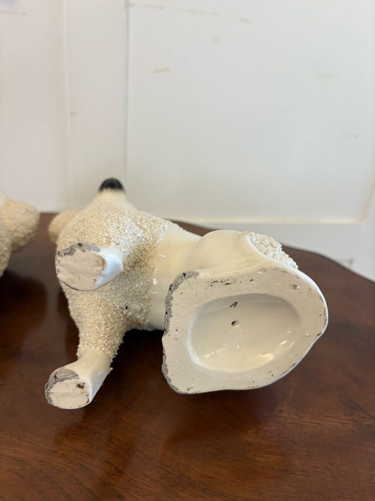 Pair Of Antique 19th Century Quality Staffordshire Poodles photo for sale