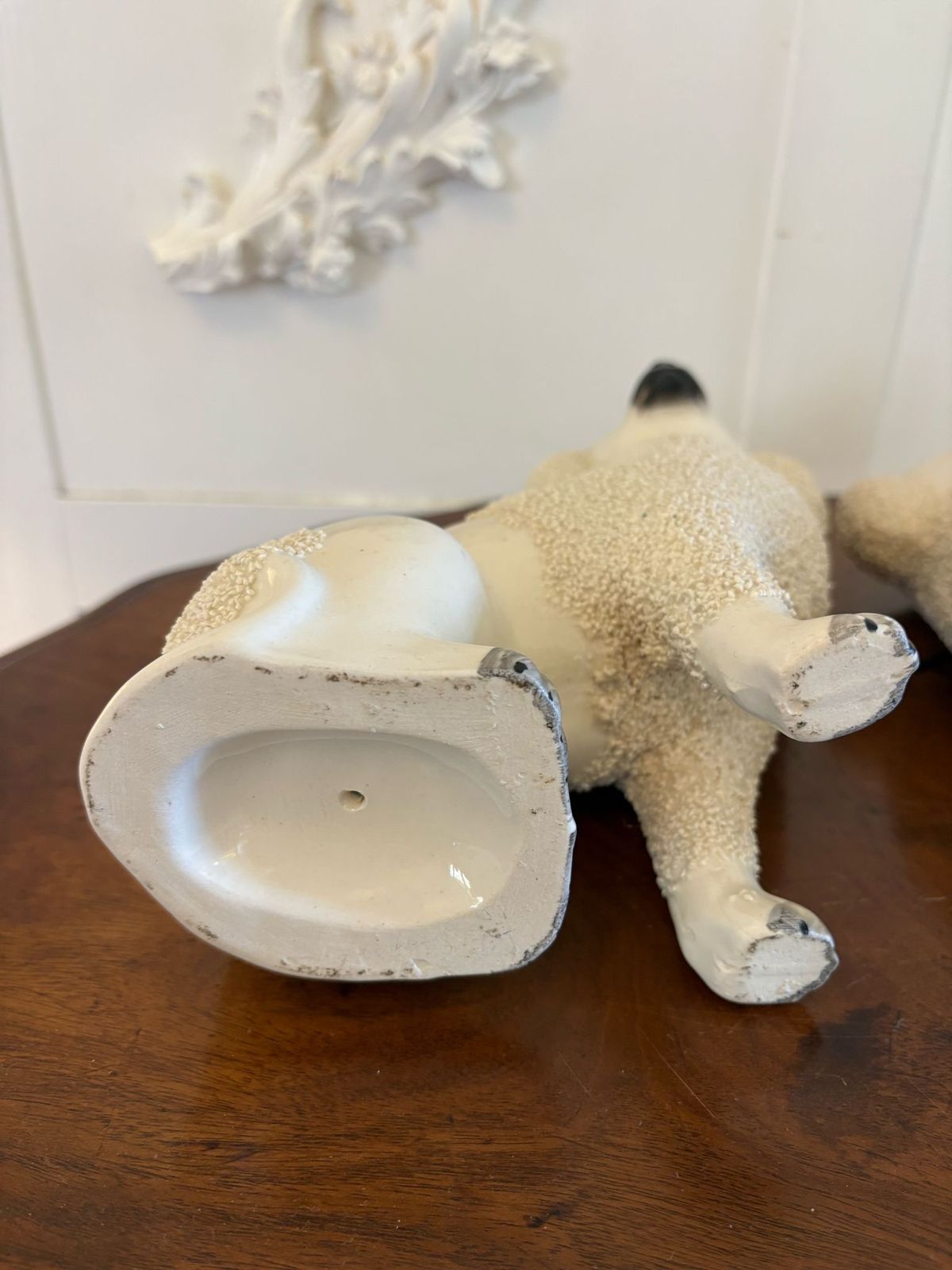 Pair Of Antique 19th Century Quality Staffordshire Poodles photo vinterior