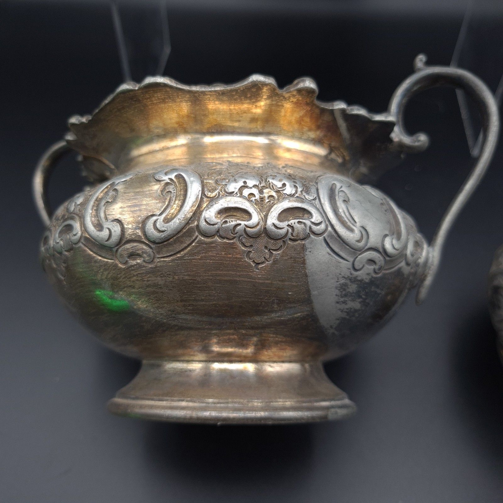 Jd & Sons Antique Tea Set Silverplate Victorian Teapot Sugar Bowl & Tongs Jug photo 150.0