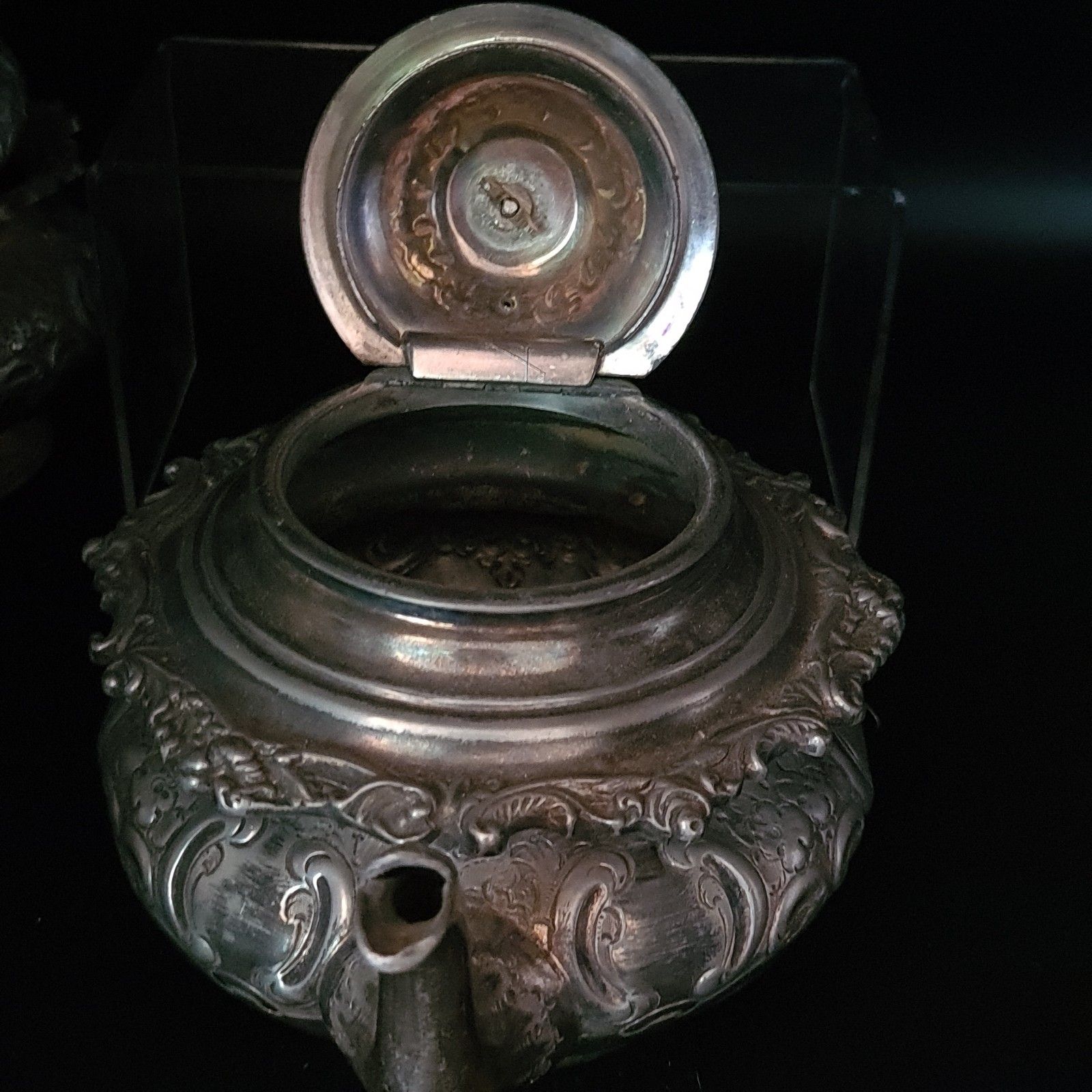 150.0 Jd & Sons Antique Tea Set Silverplate Victorian Teapot Sugar Bowl & Tongs Jug photo