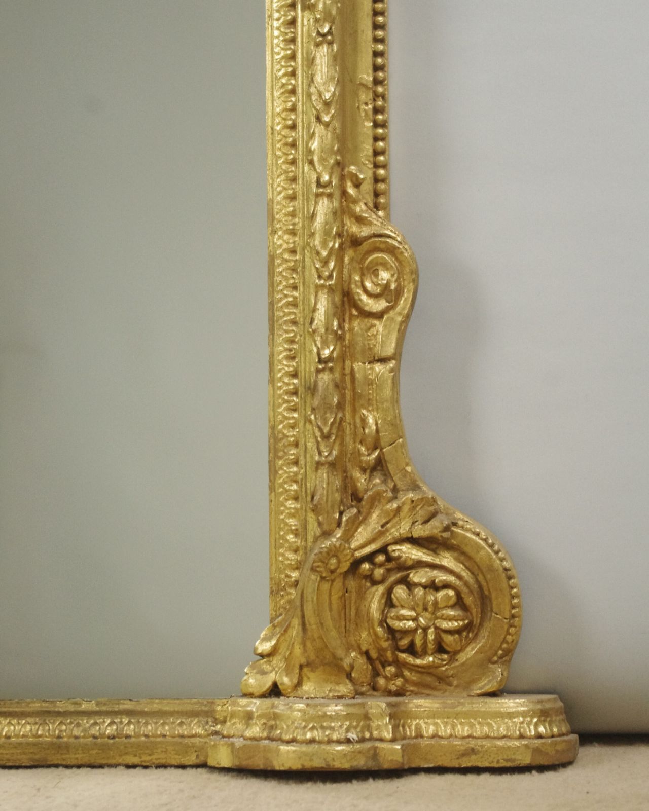 Victorian Gilt Large Arch Top Overmantle Mirror photo vinterior