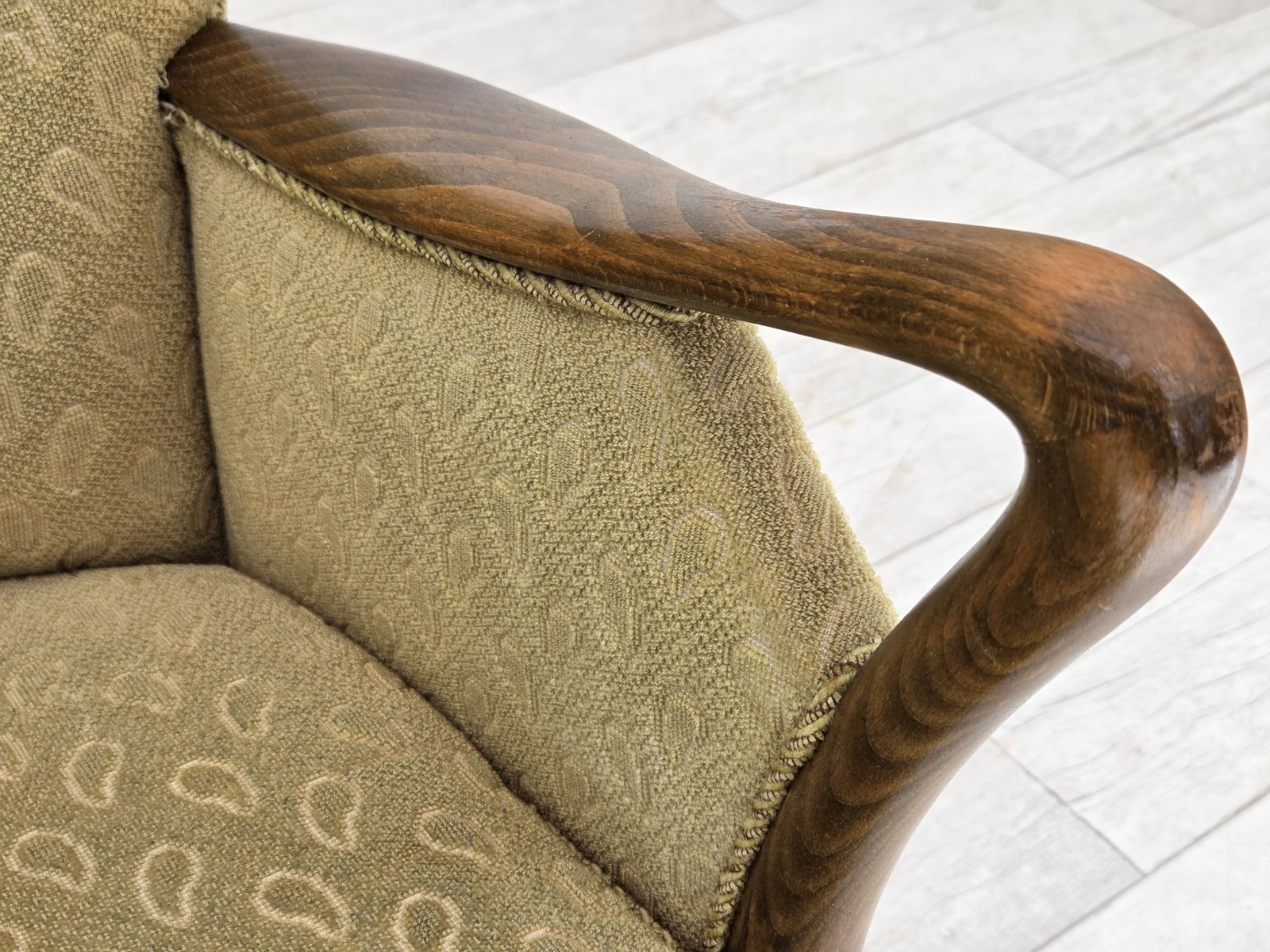 1960s, Danish Armchair By Slagelse Møbelværk, Model 157, Velour. photo 1150.0
