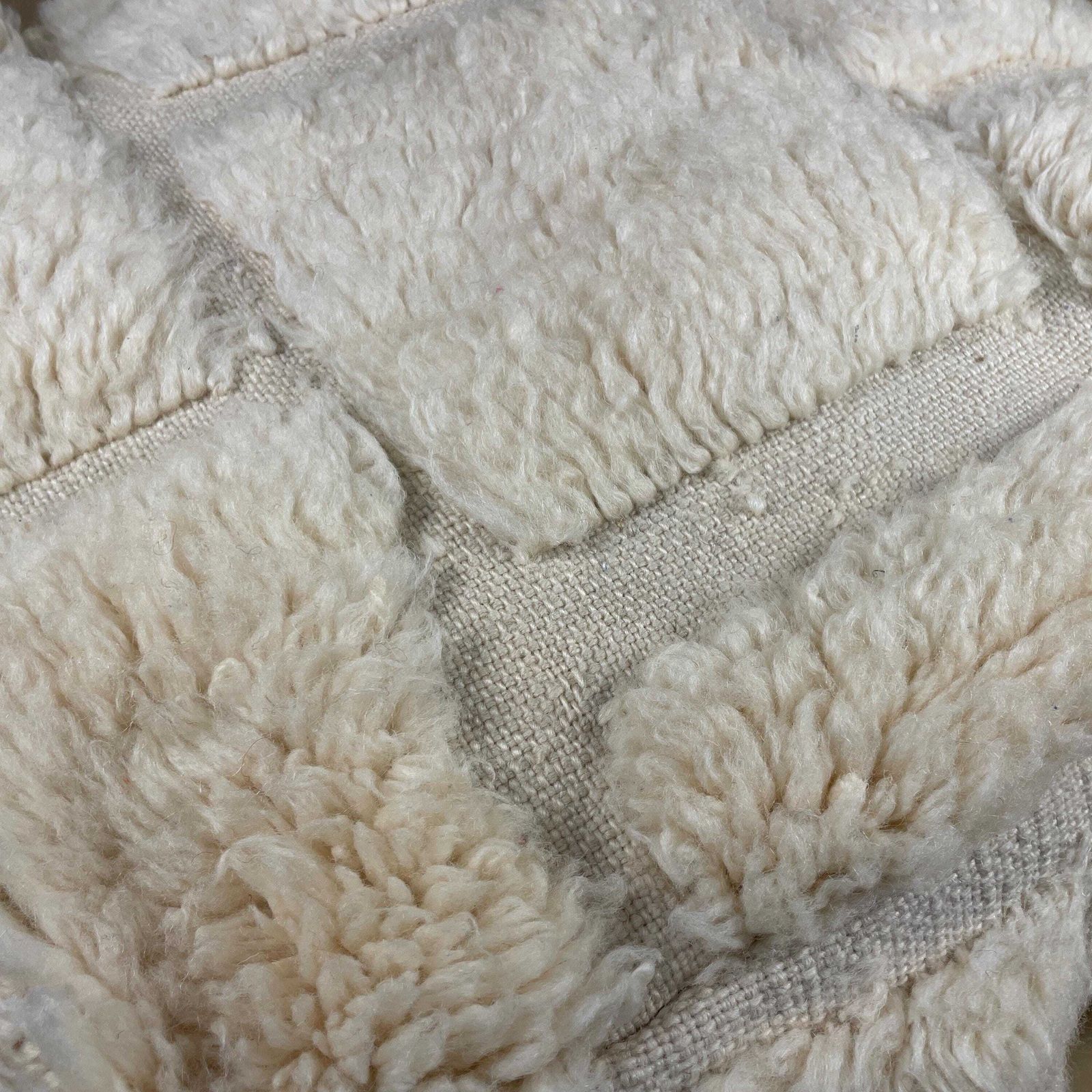 photo furniture Vintage Moroccan Pouf Footstool Kilim Carpet Handwoven Wool 60x60x20cm Traditional Lounge Pouffe Cube Square Floor Cushion Cream Pattern