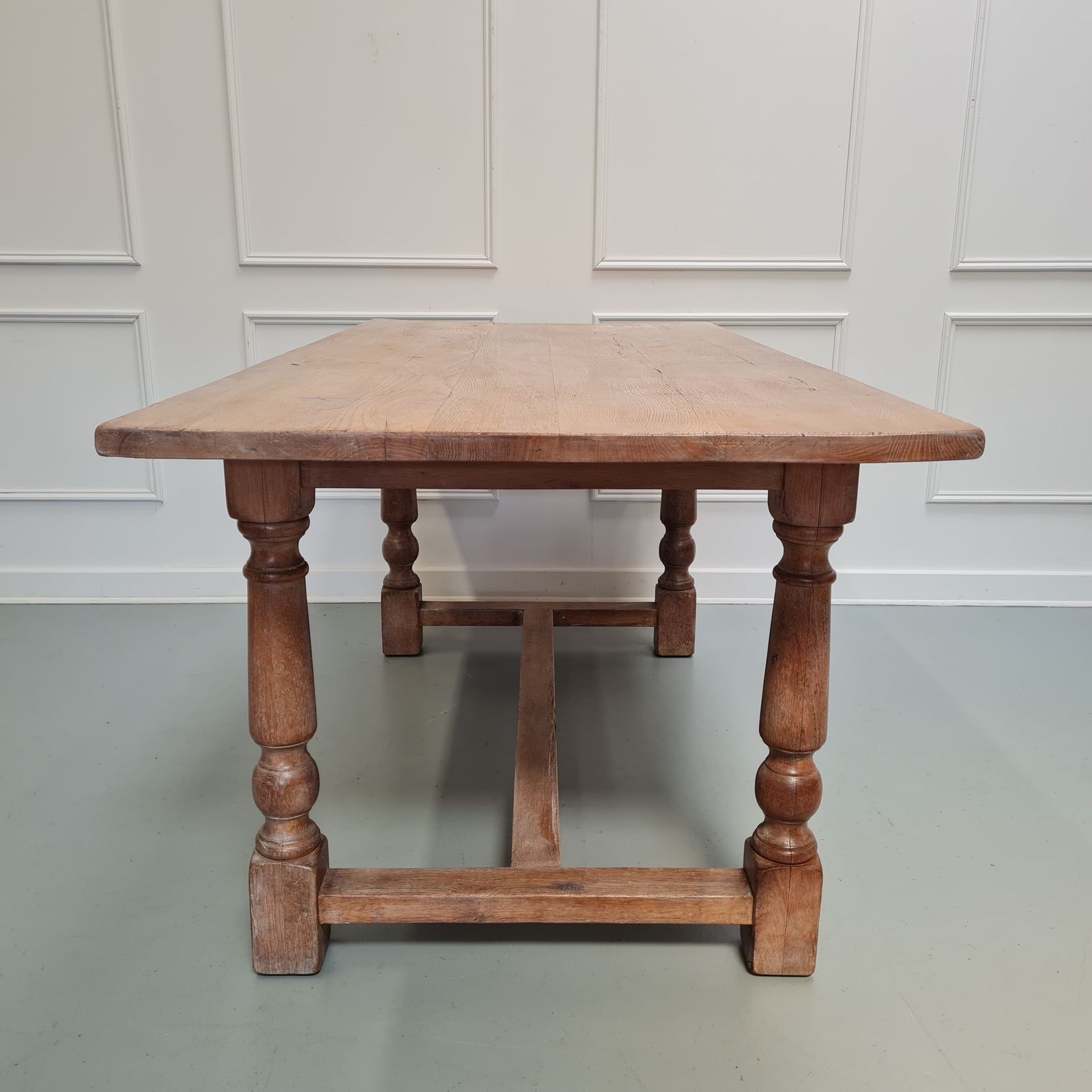 Pale Oak Antique Refectory Table C1880 Free Delivery Eng/Wales photo furniture