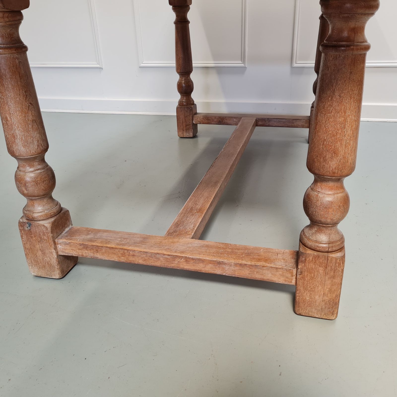 Pale Oak Antique Refectory Table C1880 Free Delivery Eng/Wales photo vintage