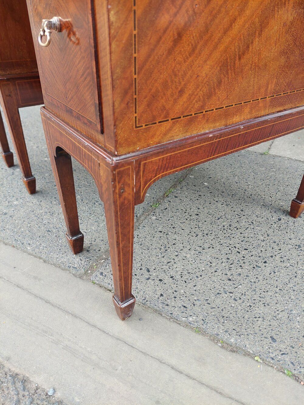 Late 19thc George II Style Mahogany Kneehole Desk photo 6975.0