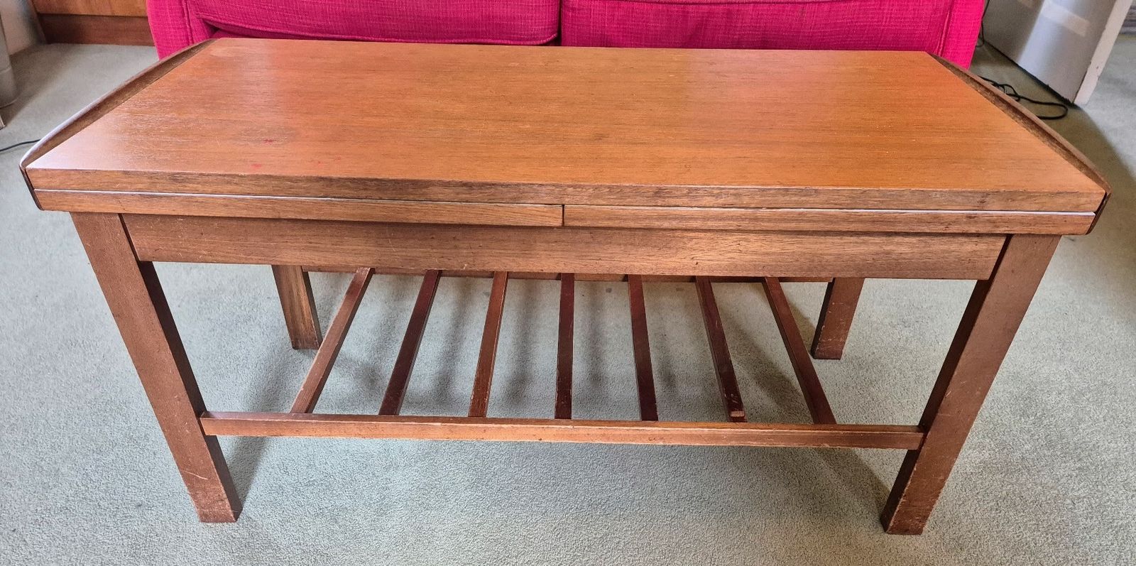 Extending Teak Coffee Table photo for sale
