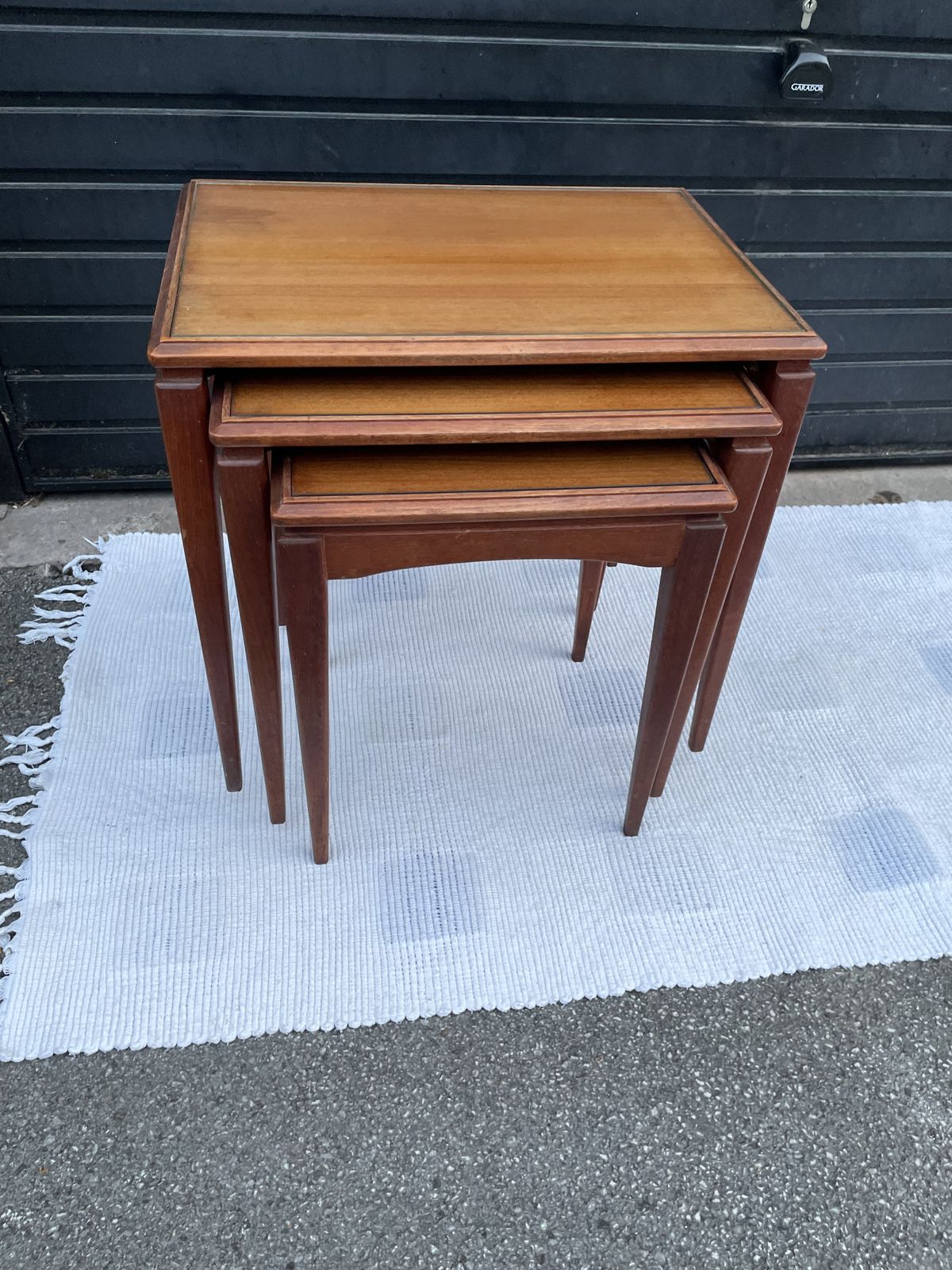 A Lovey Nest Of 3 Mid Century Table photo furniture