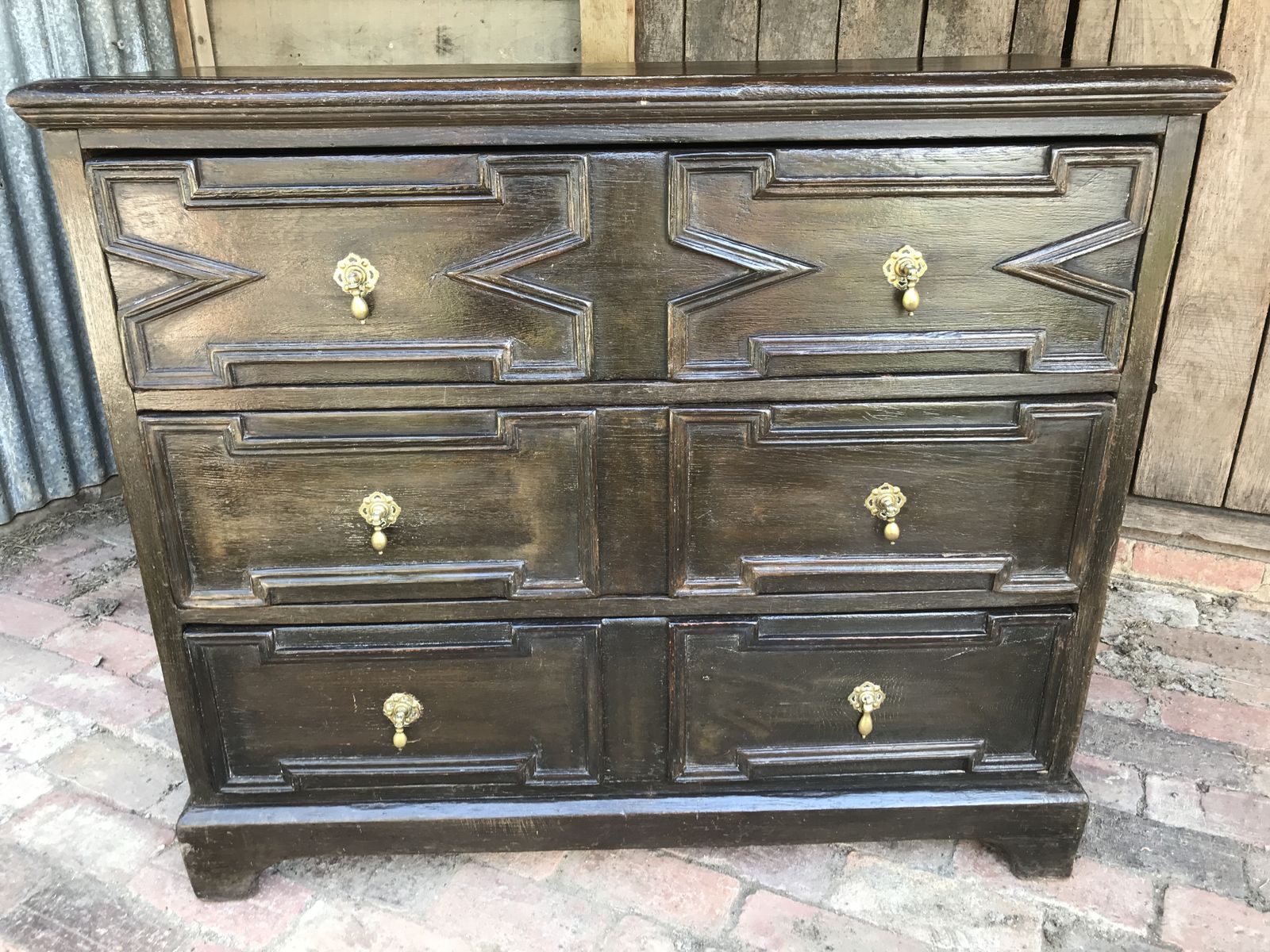 17th Century Oak Continental Chest Of Drawers. photo 1600.0