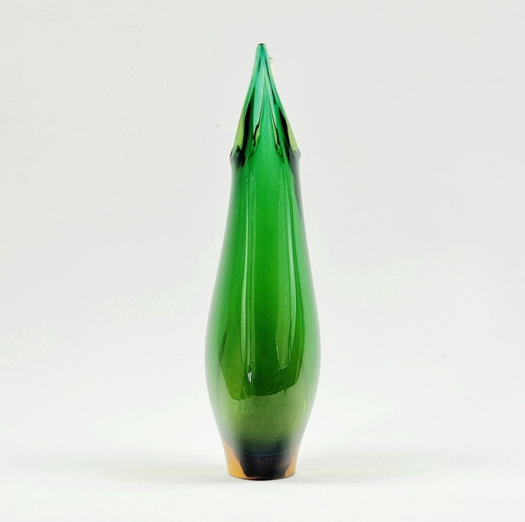 Large Mid Century Sommerso Murano Glass Vase By Flavio Poli For Seguso, Murano, Italy, 1960s photo Home Decor