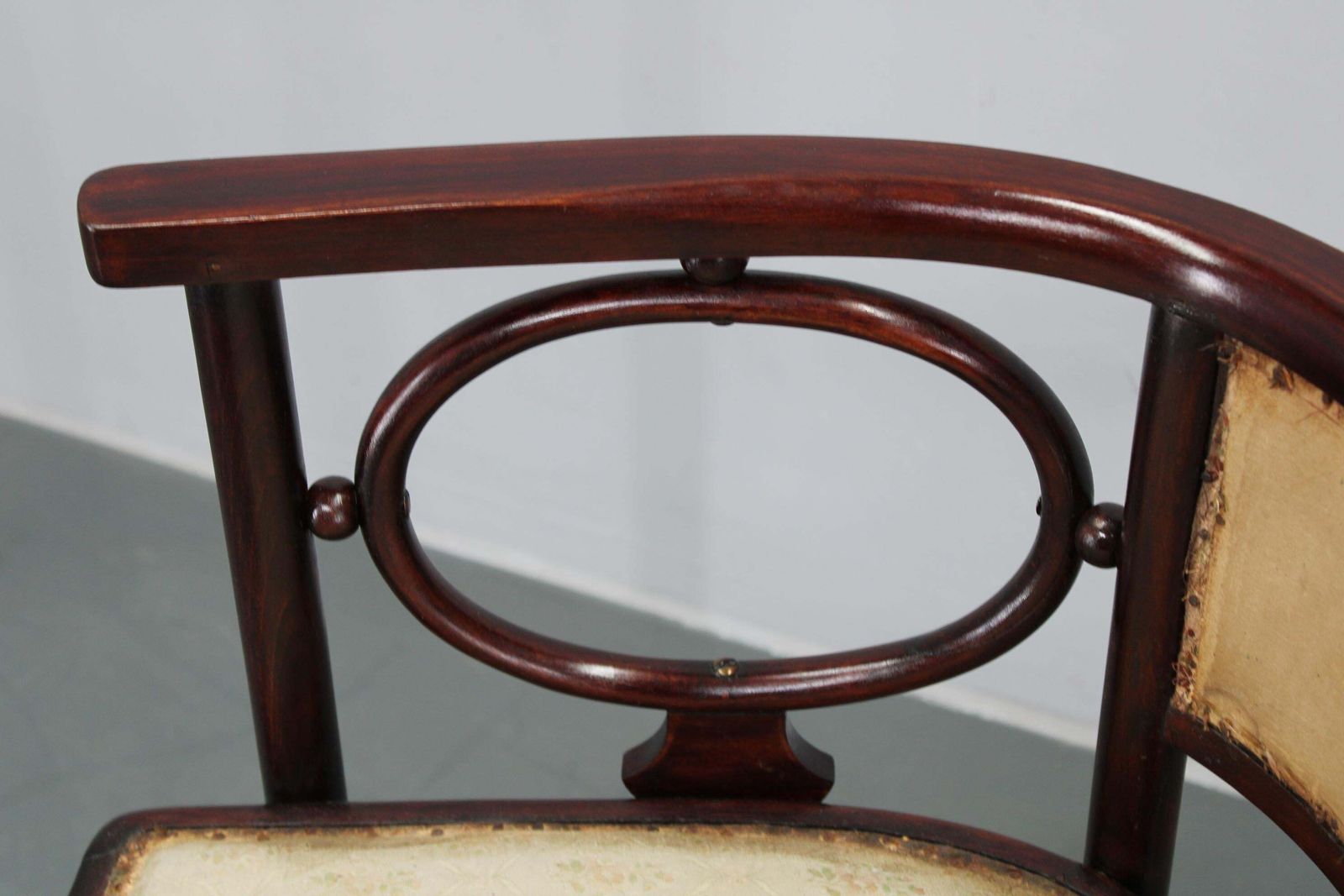 Josef Hoffmann Variation Of Art Nouveau "Fledermaus" Armchair By Fischel photo vintage