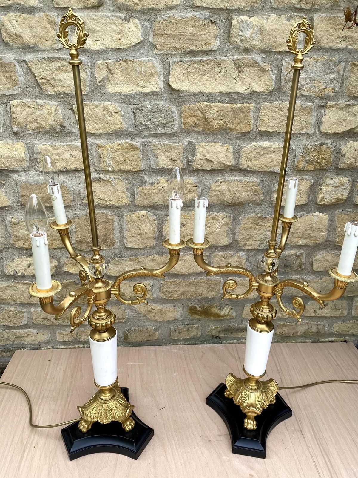 Ornate Pair Of Lamps, Early 20th Century photo furniture