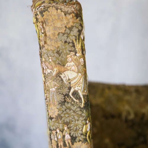 photo buy Bespoke Child’s Throne Chair   Oak & Exquisite Upholstery   English Early 20th‑Century