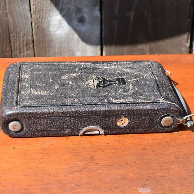 photo for sale Antique Ensign Anastigmat Folding Bellows Large Camera London England Untested