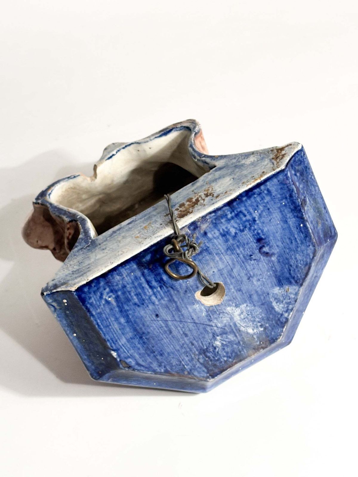 photo furniture Hand Painted Italian Ceramic Shelf Early Twentieth Century