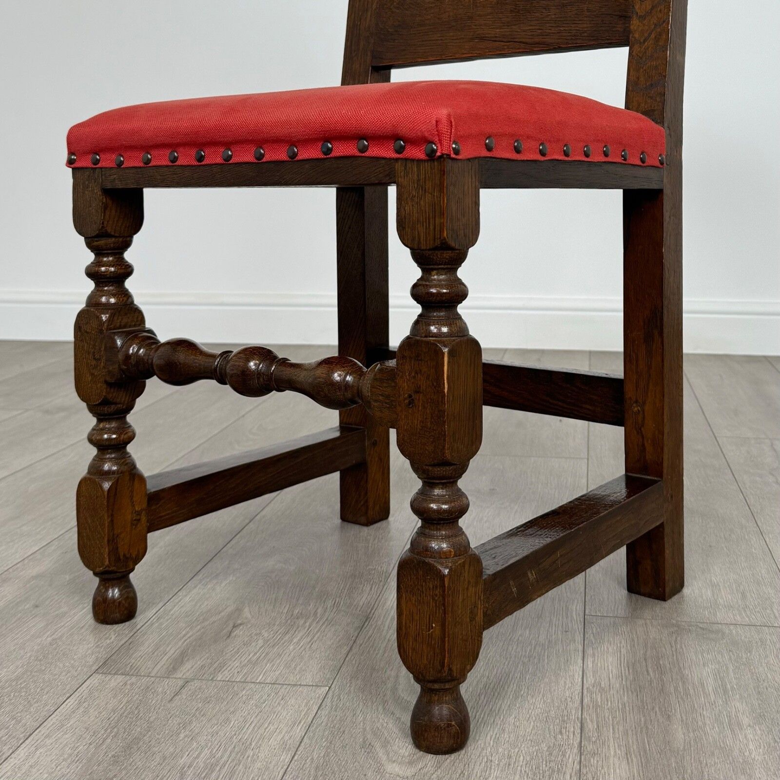 Antique 20th Century Set Of 6 Carved Oak Dining Chairs photo 625.0