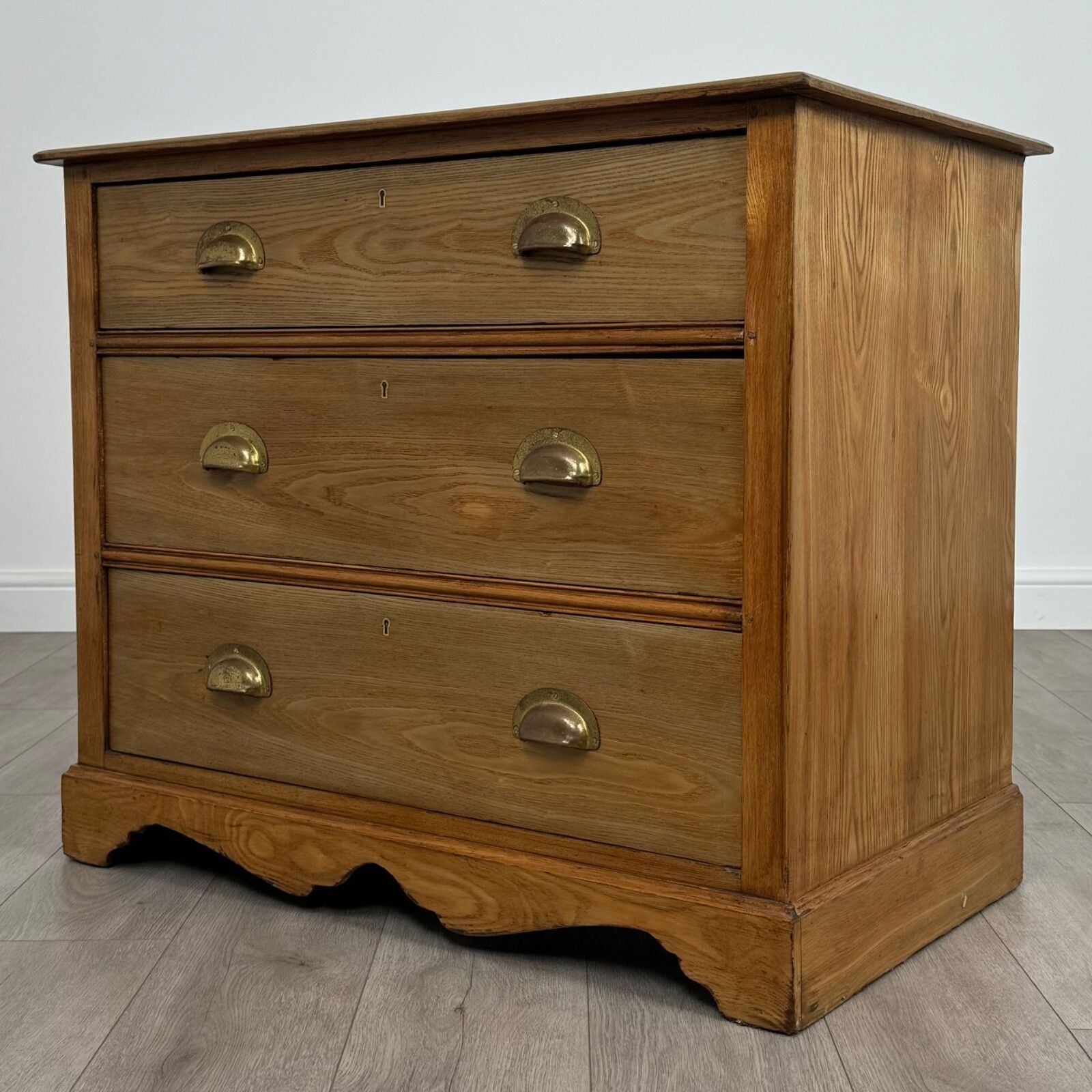 Antique 20th Century Fine Quality Ash Chest Of Drawers photo furniture