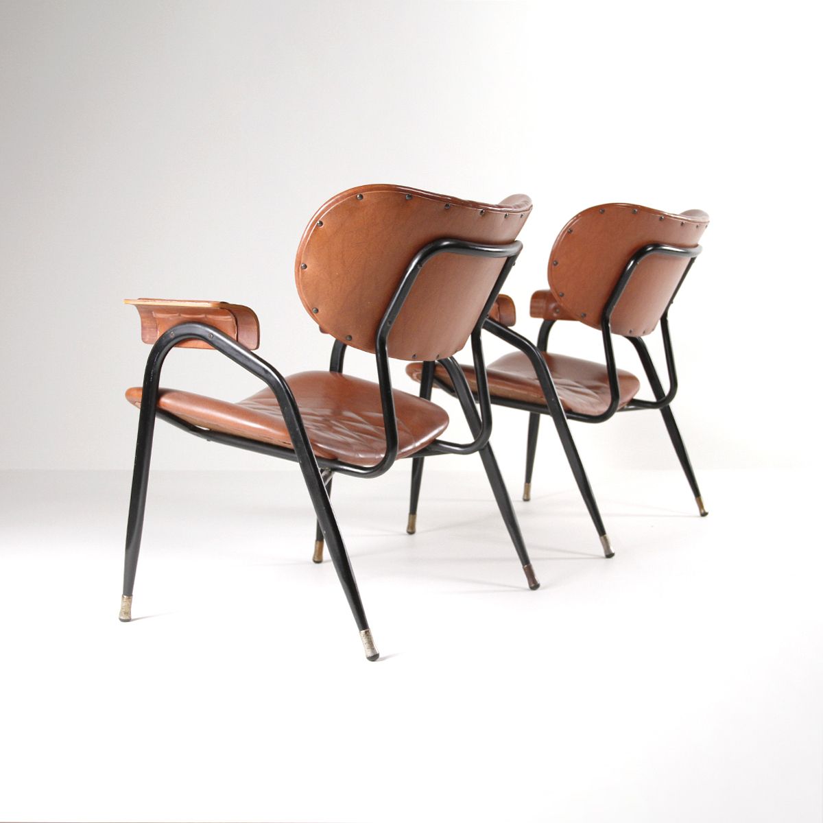 Pair Of 50s Armchairs Designed By Gastone Rinaldi For Rima photo buy