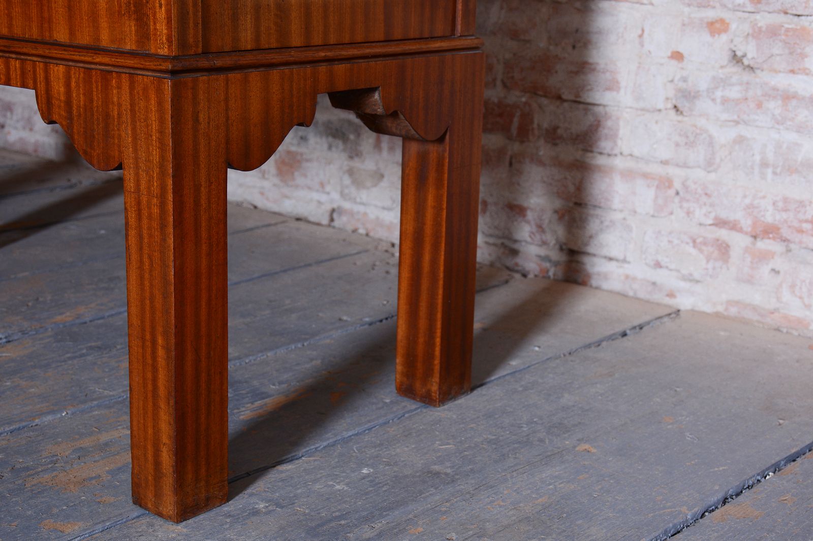 Furniture Restored Art Deco Display Cabinet, Mahogany And Glass, Polished, Czech, 1930s photo