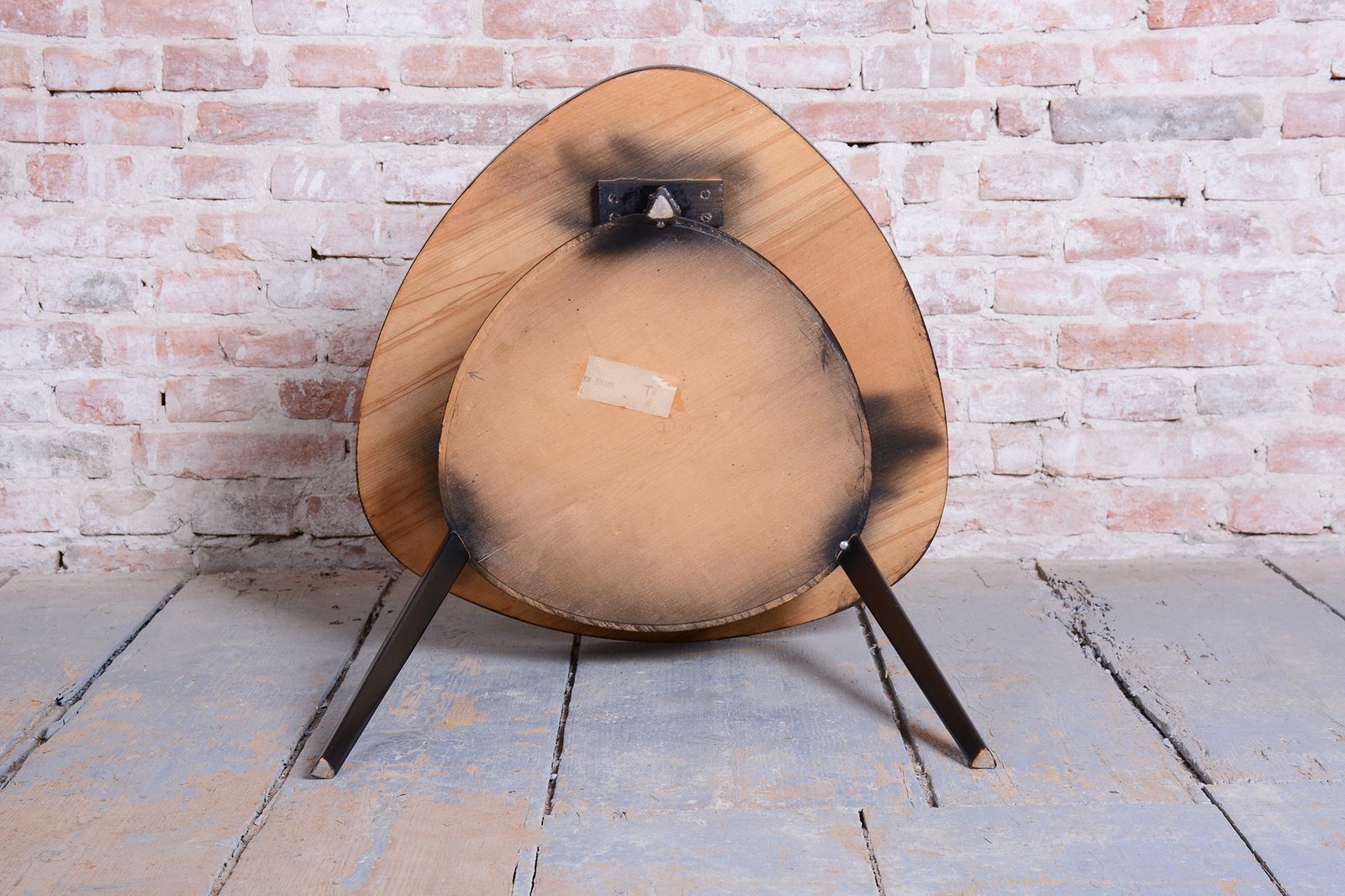 photo vinterior Restored Mid  Century Coffee Table, Beech, Oak, Glass, Polish, Czech, 1950s