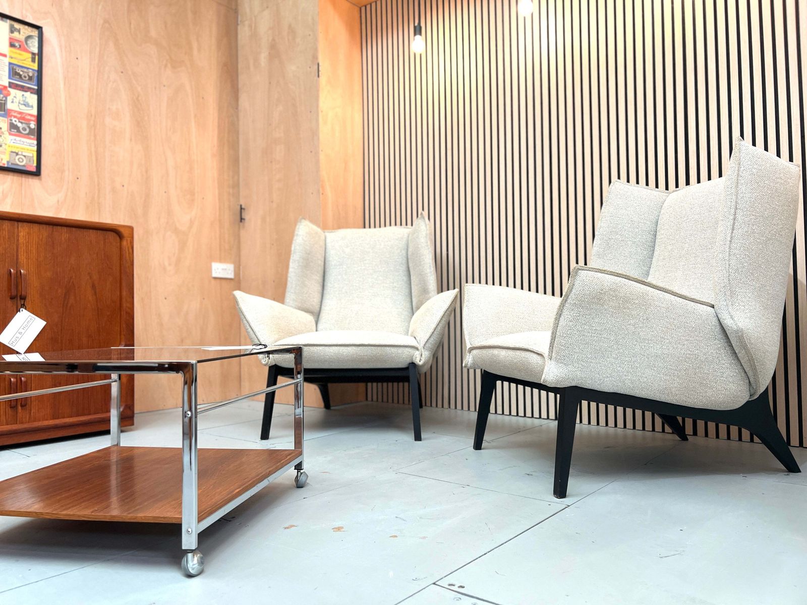 Ligne Roset, Pair Of Upholstered Toa Armchairs