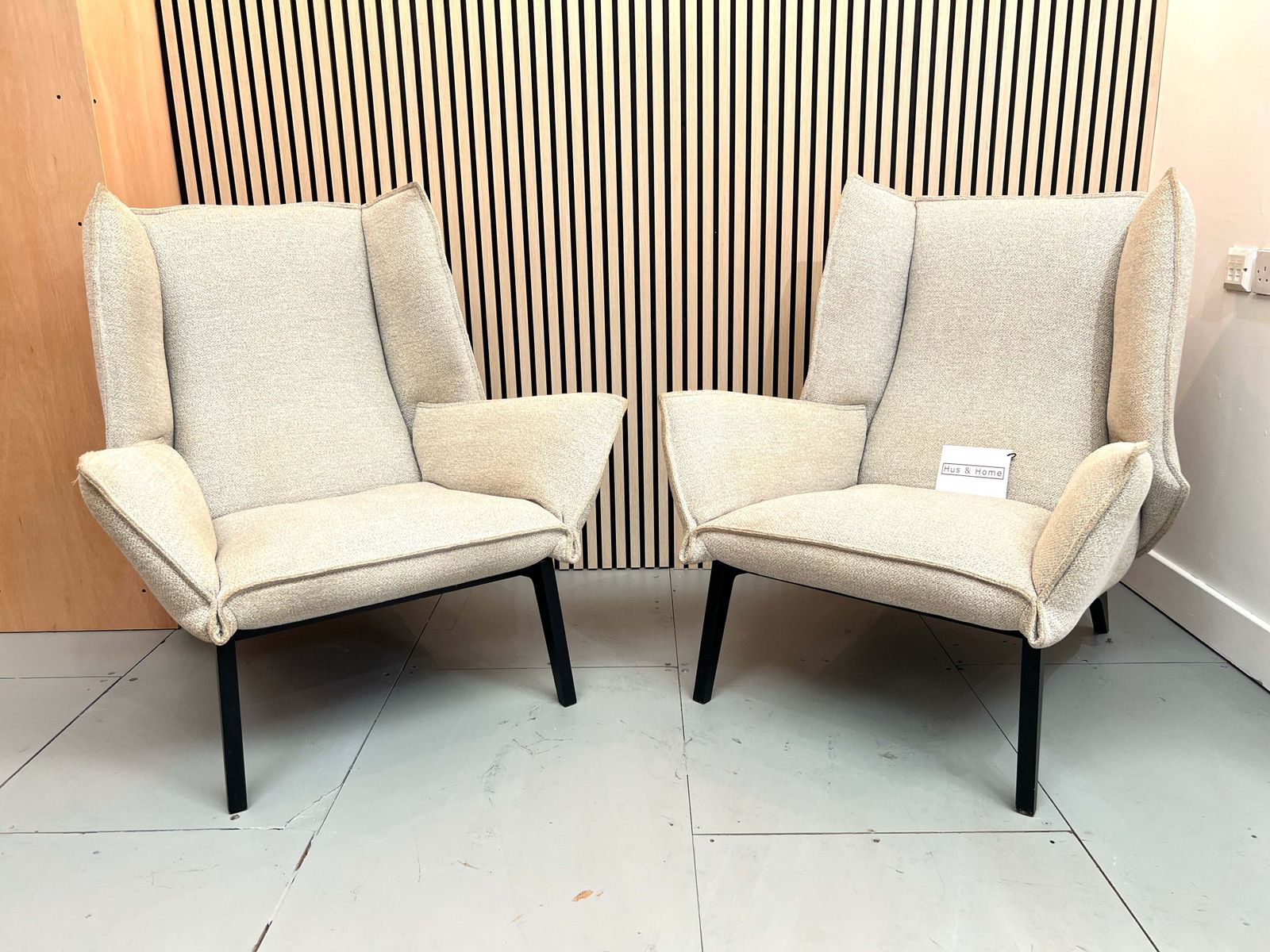 Ligne Roset, Pair Of Upholstered Toa Armchairs photo for sale
