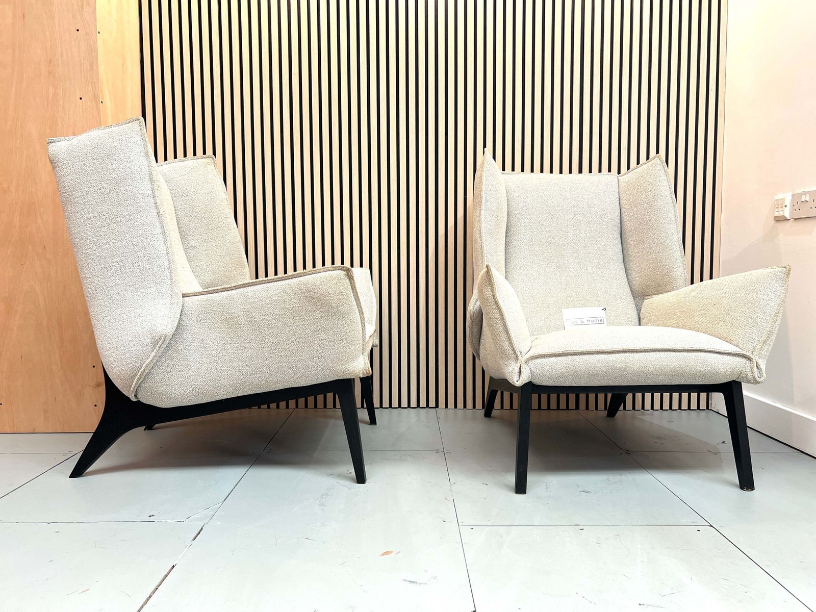 Ligne Roset, Pair Of Upholstered Toa Armchairs photo 2495.0