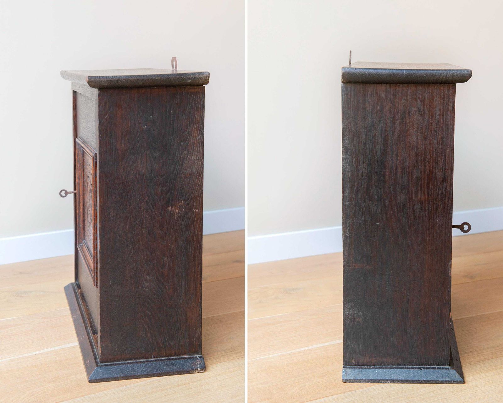 Armoire murale d'époque en bois sculptée à la main, XIXe siècle, pharmacie hollandaise rustique photo 450.0