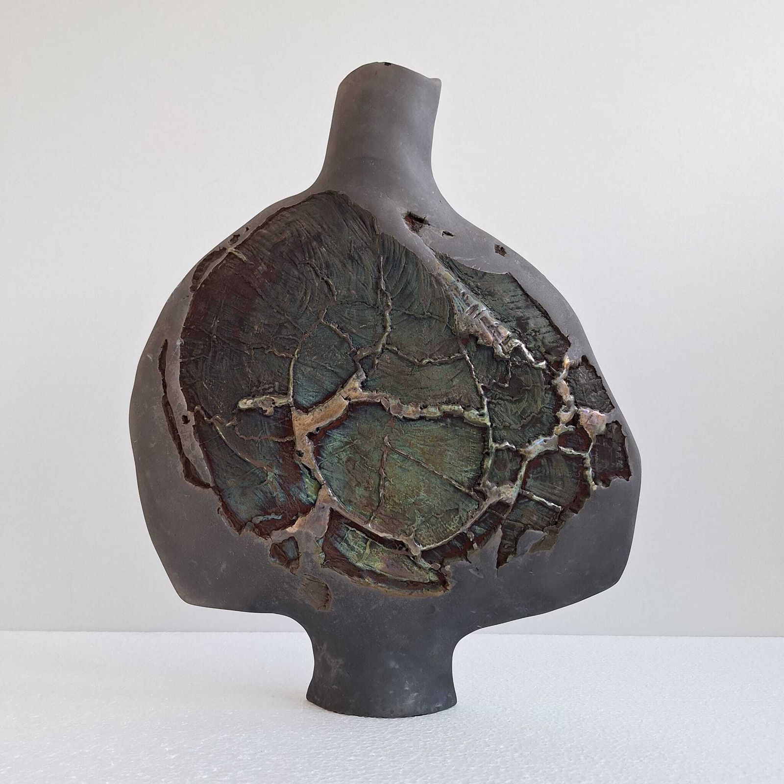 Raku Ceramic Vase Designed By André Sas