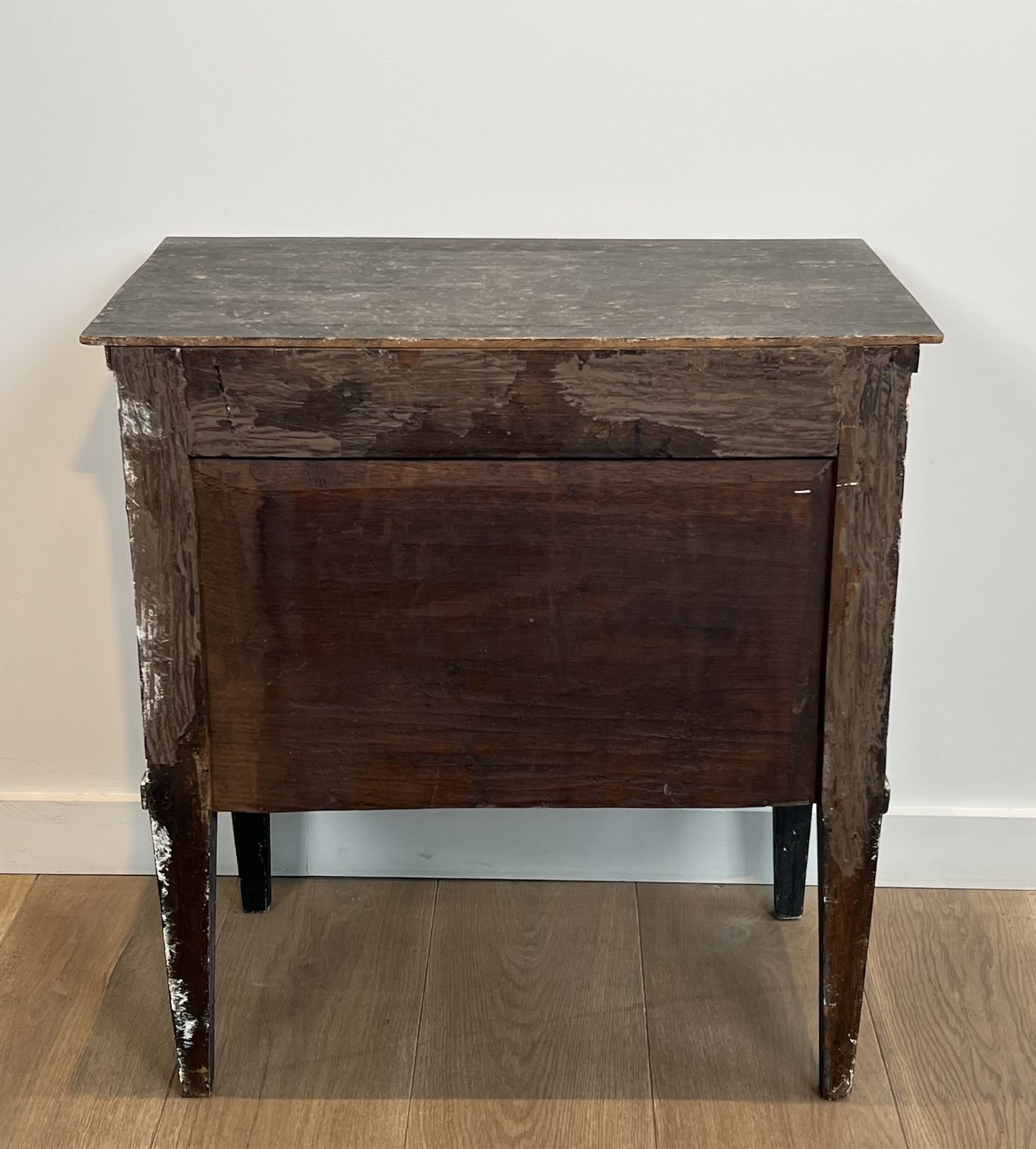 photo buy Small Italian Chest Of Drawers Opening With 2 Drawers Patinated With A Trompe L'oeil Checkerboard