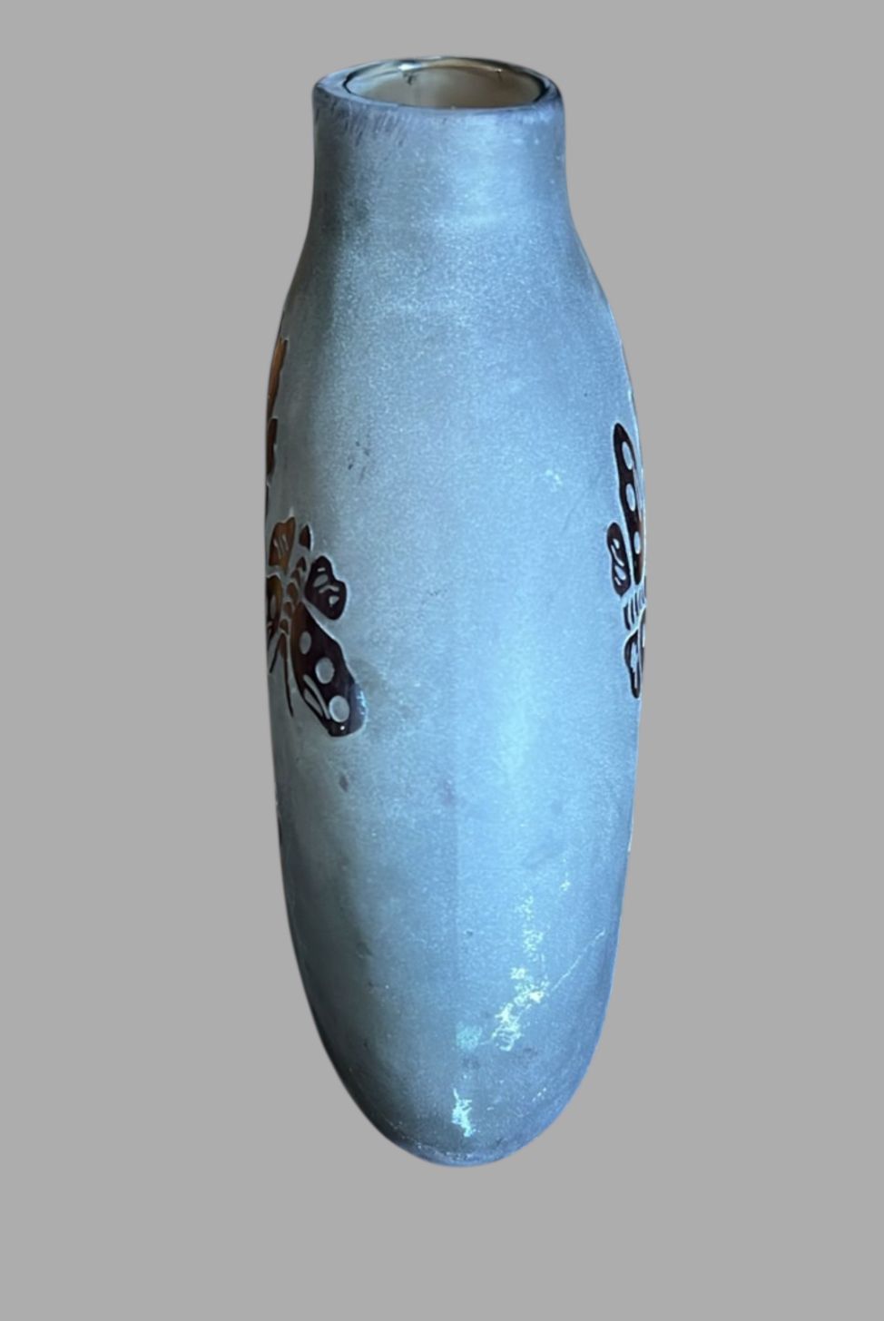A Decorative Vase Made Of Frosted Glass photo furniture