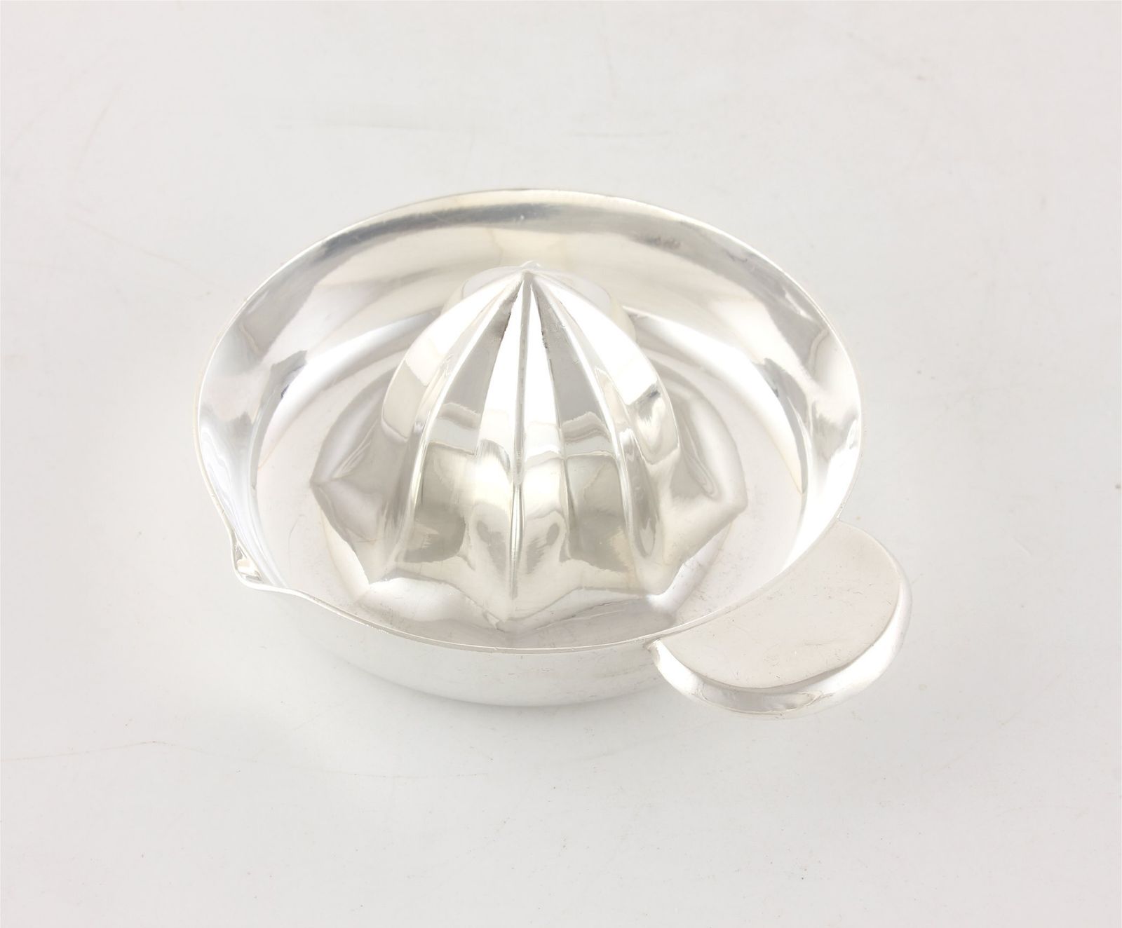 French Solid Silver Christofle Lemon Squeezer. Art Deco Citrus Press. photo 650.0