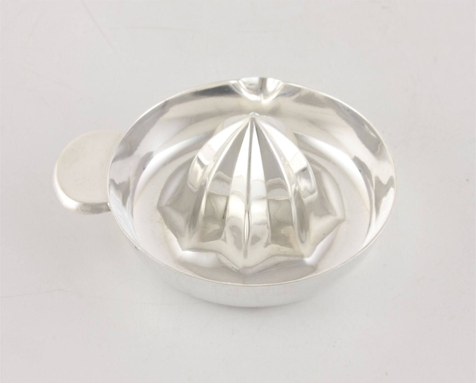 French Solid Silver Christofle Lemon Squeezer. Art Deco Citrus Press. photo buy