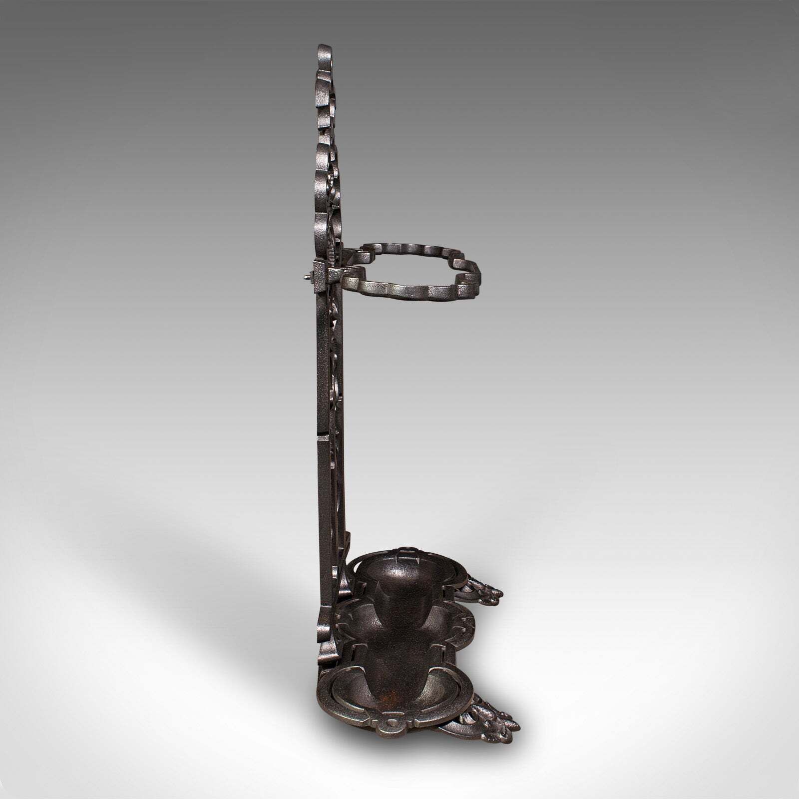 Antique Ornate Stick Stand, English, Umbrella Loop, Victorian, Jacobean Taste photo Home Decor