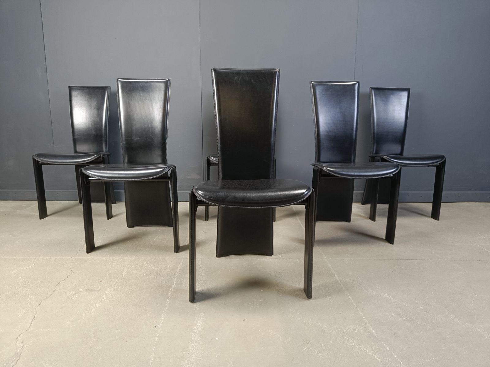 Vintage Dining Chairs By Pietro Costantini, 1980s, Set Of 6