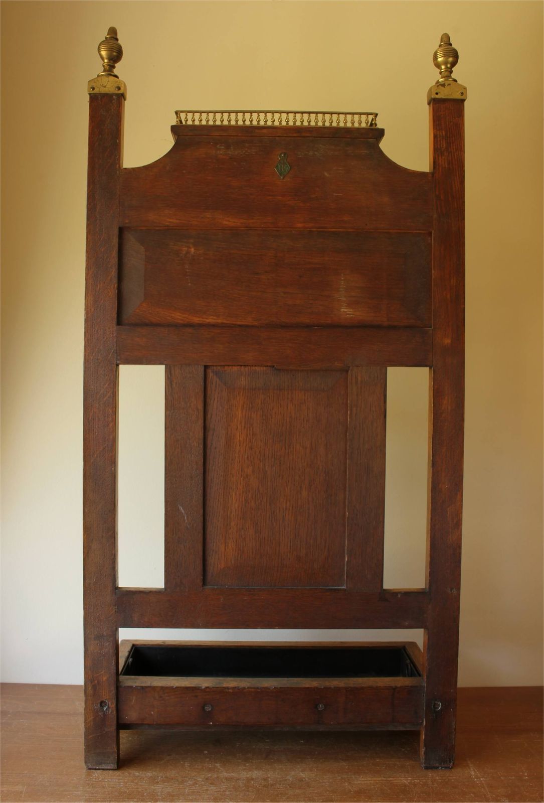 photo furniture James Shoolbred Oak Hall Stick Stand. Arts & Crafts Umbrella Stand Rack.
