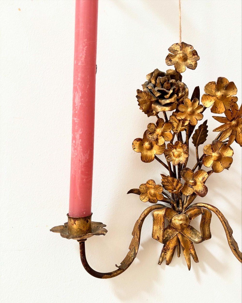 photo furniture Set Of 4 French Gilt Toleware Sconces