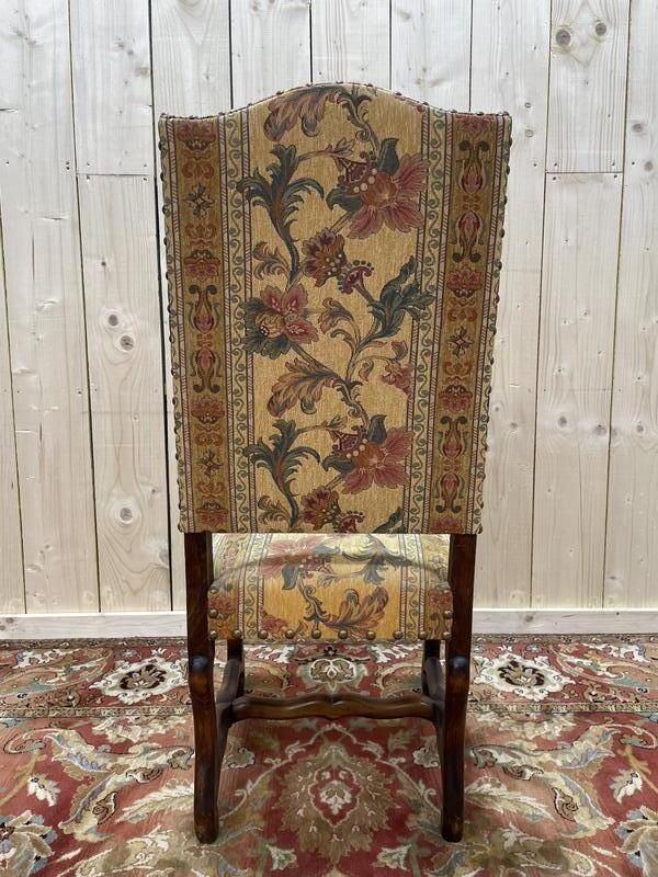 Suite De 4 Louis XIII Os De Mouton Tissu Fleurs photo buy