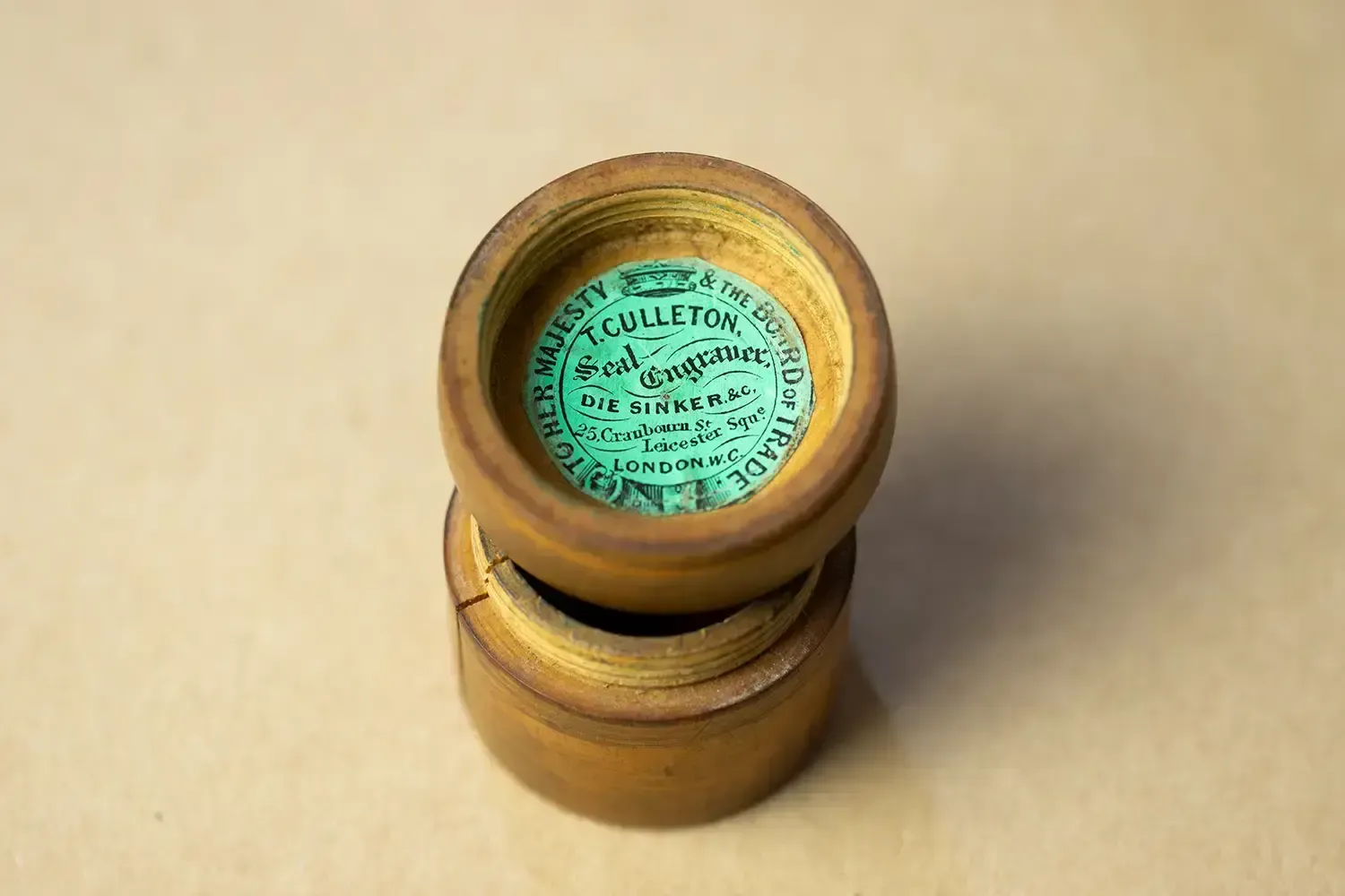 T. Culleton Seal In Turned Box – Possibly George 6th Earl Of Coventry photo 120.0
