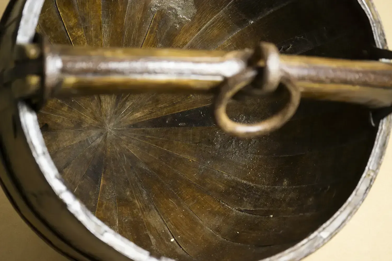 Chinese Wooden Bucket – Antique Coopered Well Bucket With Iron Banding photo 105.0