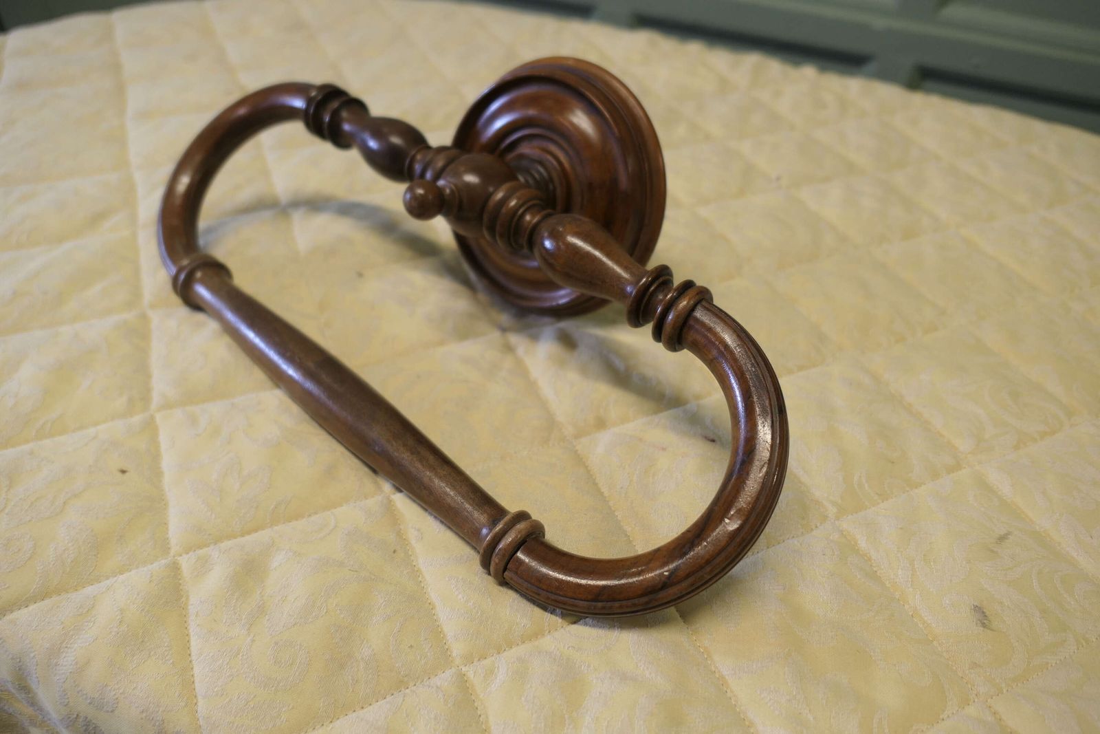 Walnut Ciel De Lit Or Bed Canopy Curtain Frame photo Home Fixtures